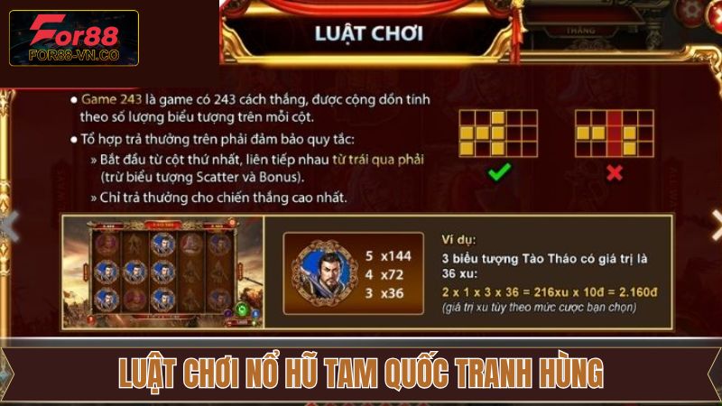 Nổ Hũ Tam Quốc Tranh Hùng - Cá Cược Online Thú Vị Tại For88 3 Giới thiệu 3 phòng chơi cho người chơi thoải mái lựa chọn